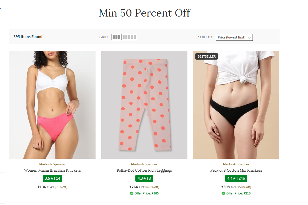 Minimum 50% Off On Marks & Spencer