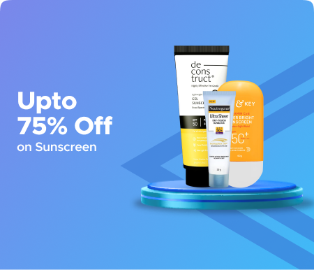 Upto 75% Off on Sunscreen