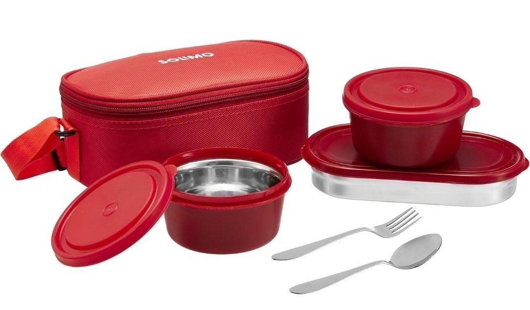 Solimo Lunch Box Set with Bag @355