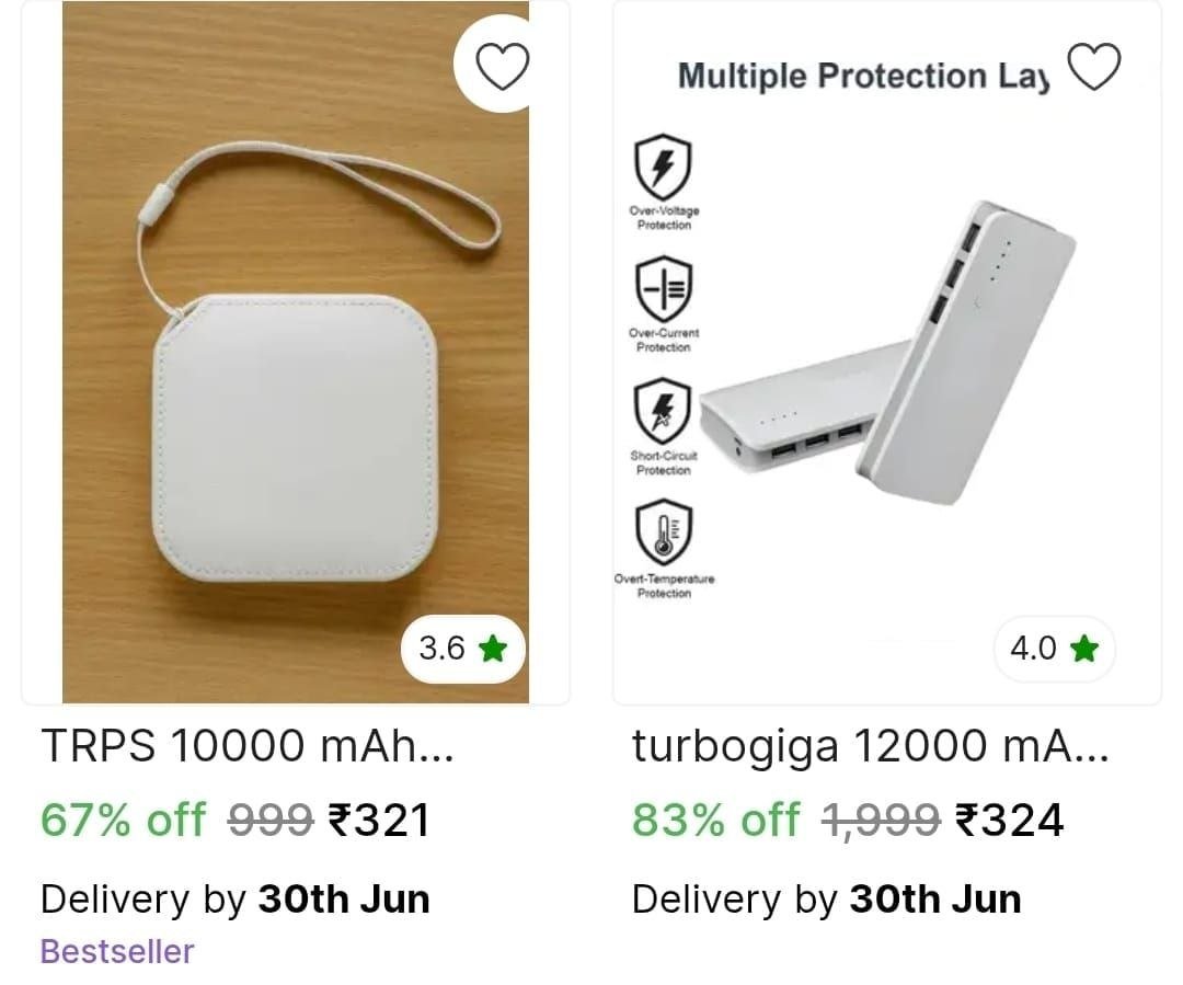 Shopsy Loot 🔥 Powerbank upto 85% Off