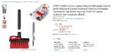 STRIFF Multi Function Laptop Cleaning kit/Laptop Cleaner Brush/Keyboard Cleaner/Keyboard Cleaning kit/Gadget Cleaning kit Gap Duster Key-Cap Puller for Laptop, Keyboard and Earphones (Black)