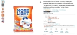 More Light Extra Power Laundry Detergent powder 4kg with Enzymatic Action Removes Tough Stain | Laundry Detergent Powder with Refreshing Fragrance for Tough Stain